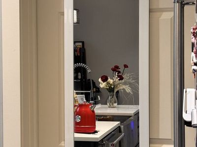 White Framed Over-the-Door Full Length Mirror - Space Saving Design