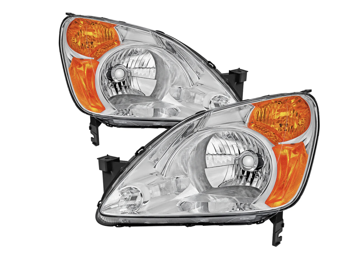 Brand new 2002-2004 Honda CR-V Clear lens Chrome Headlights OE Replacement
