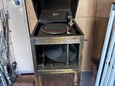 Antique Edison Disc Phonograph Cabinet – Early 1900s – Restoration Project