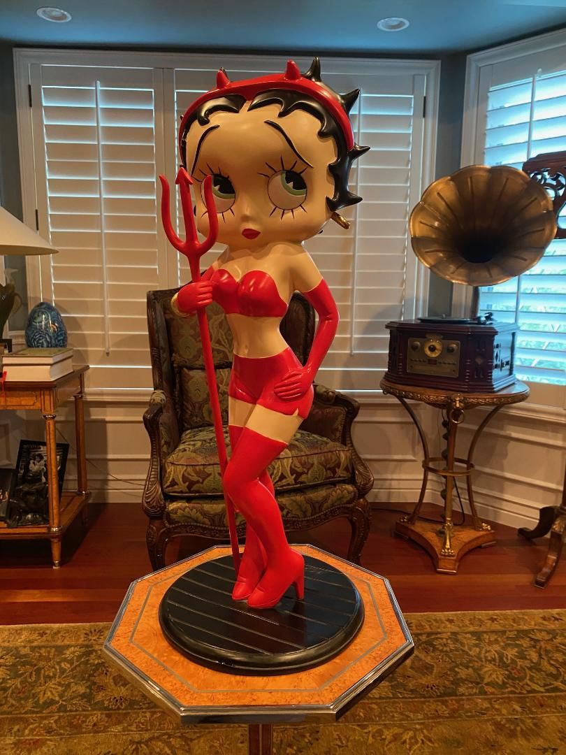 Official Betty Boop "Devil Betty" Large Scale Statue - 25" Collectible with Bikini & Pitchfork
