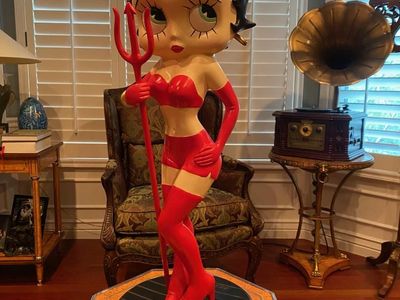 Official Betty Boop "Devil Betty" Large Scale Statue - 25" Collectible with Bikini & Pitchfork