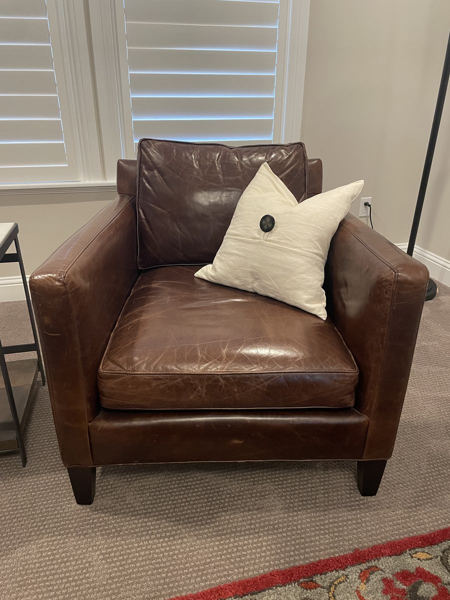 Pottery Barn Leather Chair