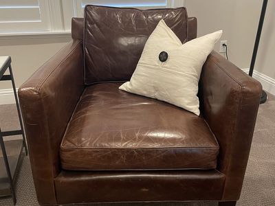Pottery Barn Leather Chair