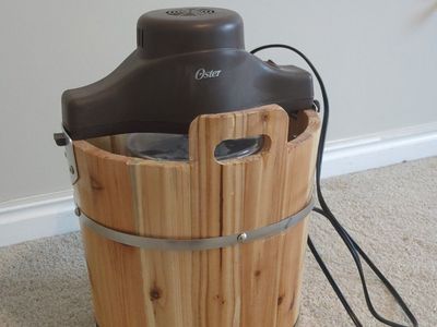 Oster Ice Cream Maker - Vintage Wood Bucket Style - Make Homemade Treats