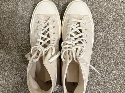Converse Chuck Taylor All Star 70 High Top Cream Canvas Sneakers Men Size 10