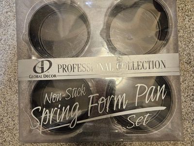 Global Decor Non-Stick Spring Form Pan Set New