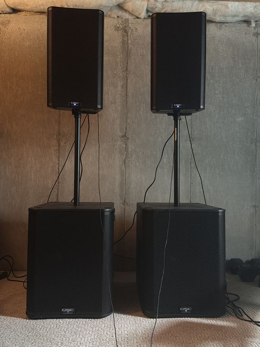 Qsc k series system.  2 Ks118 2 k12s