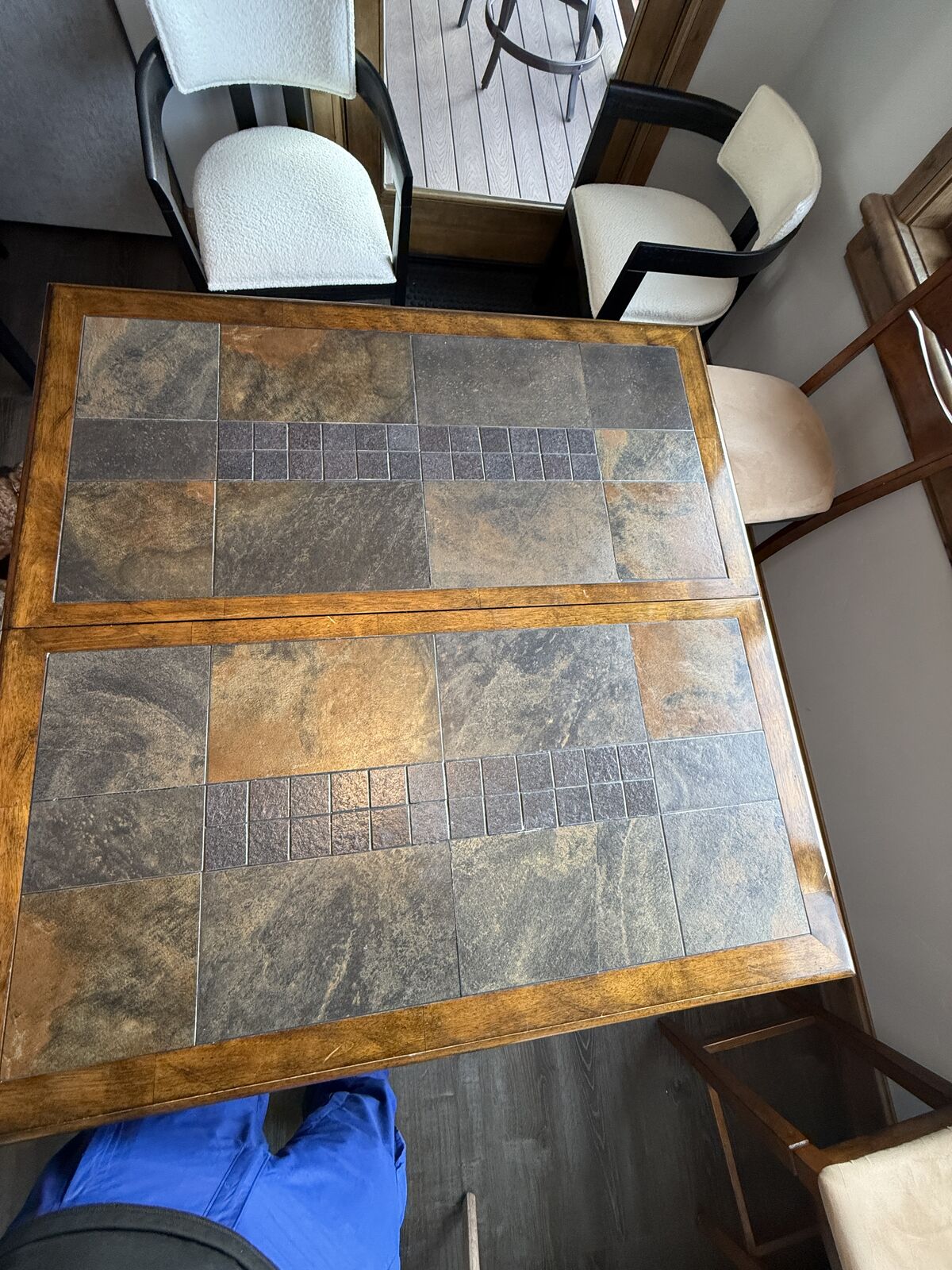 Dining Table (Counter Height) and 6 Chairs