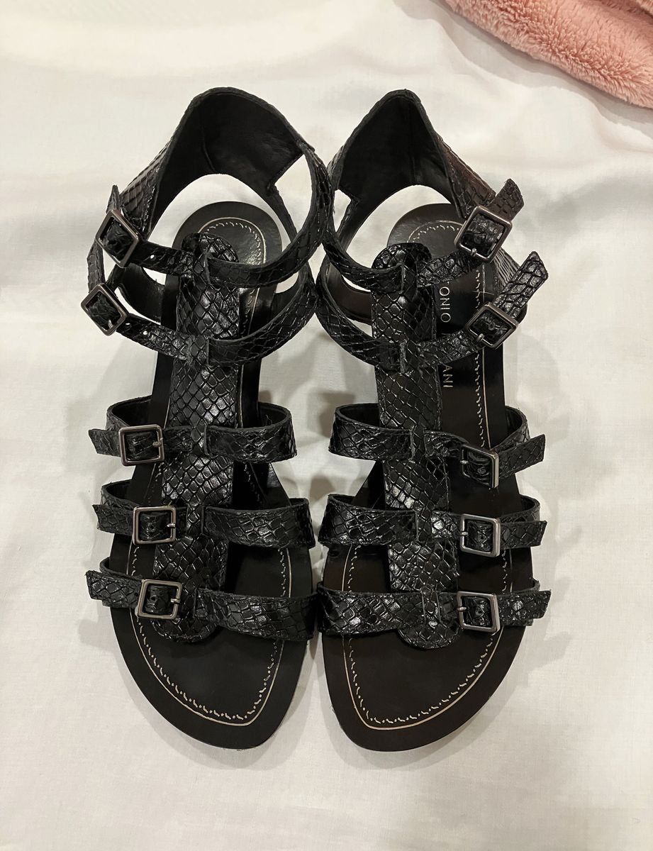 Antonio Melani Fea Gladiator Leather Sandals