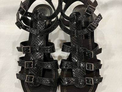 Antonio Melani Fea Gladiator Leather Sandals