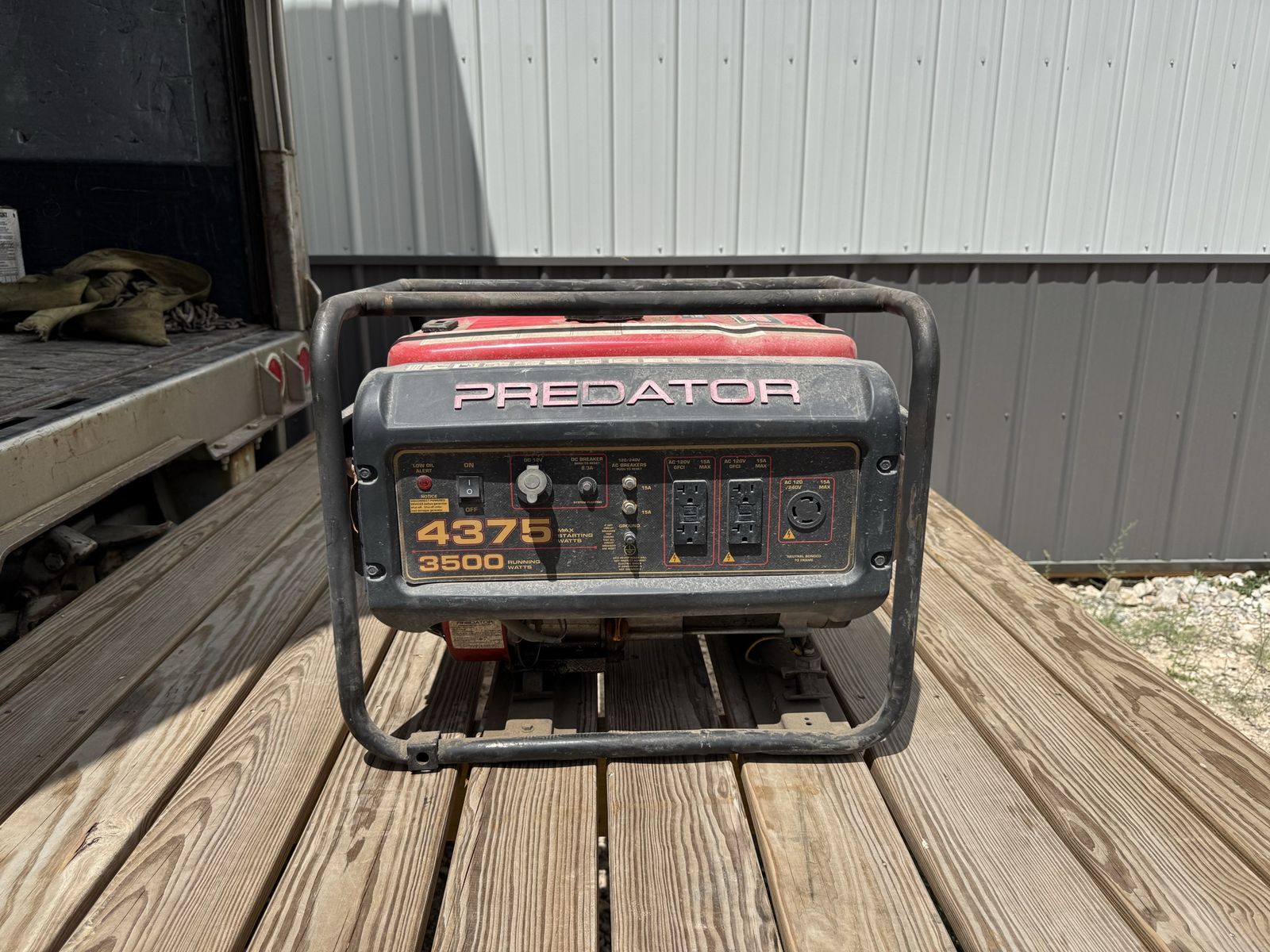 Predator 4375/3500 Generator, Red & Black, Portable Power