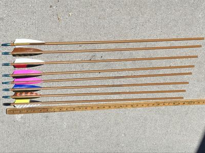Refletched and renovated vintage graphite arrows