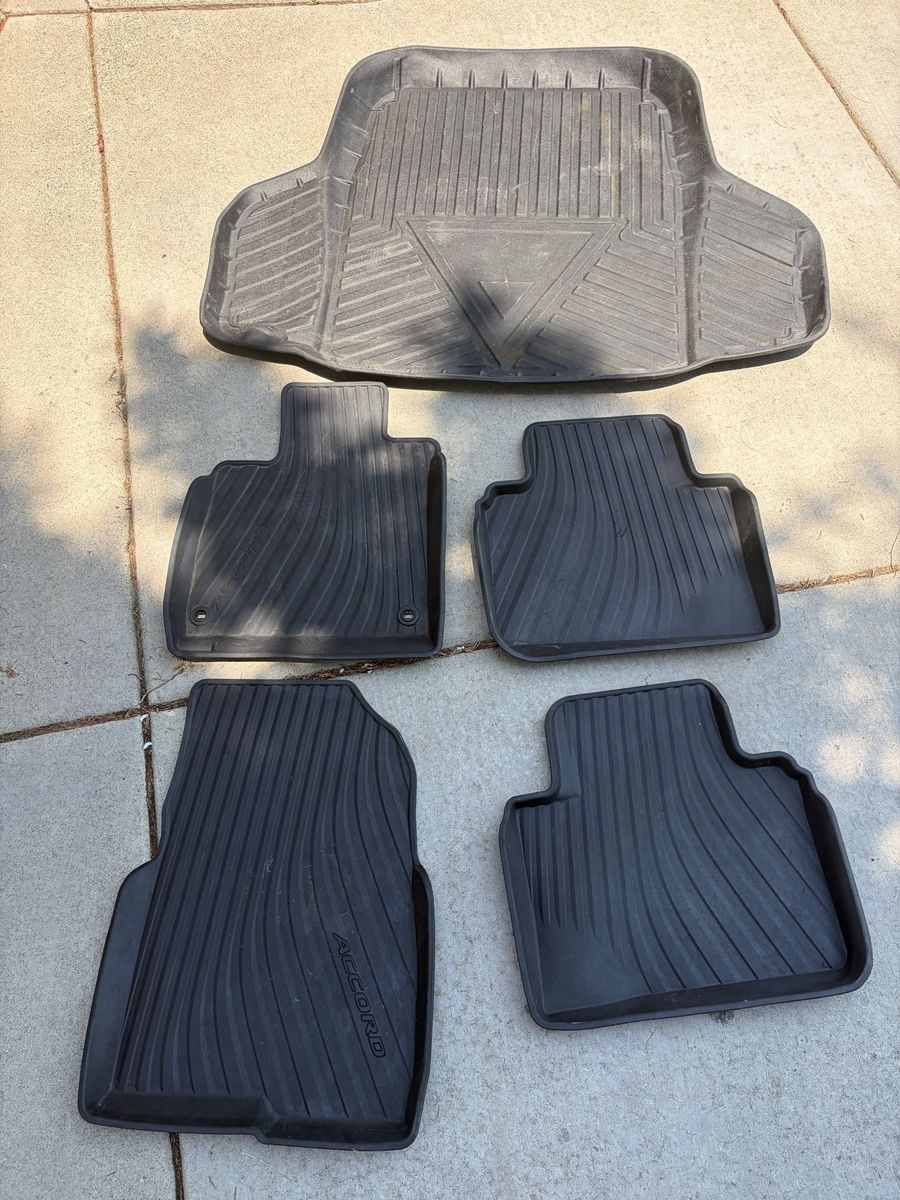 Honda Accord All-Weather Floor Mats & Trunk Liner - Full Set