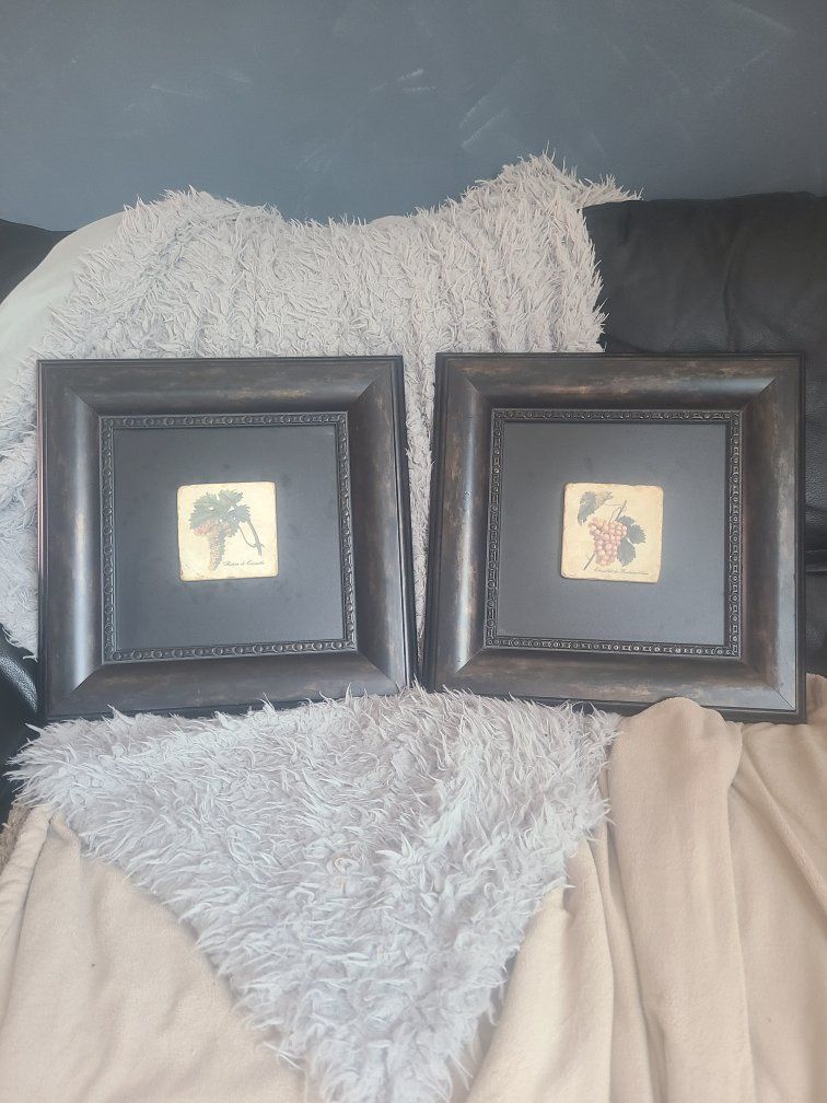 Rustic Grapevine Wall Art Set of 2 Tiled art.