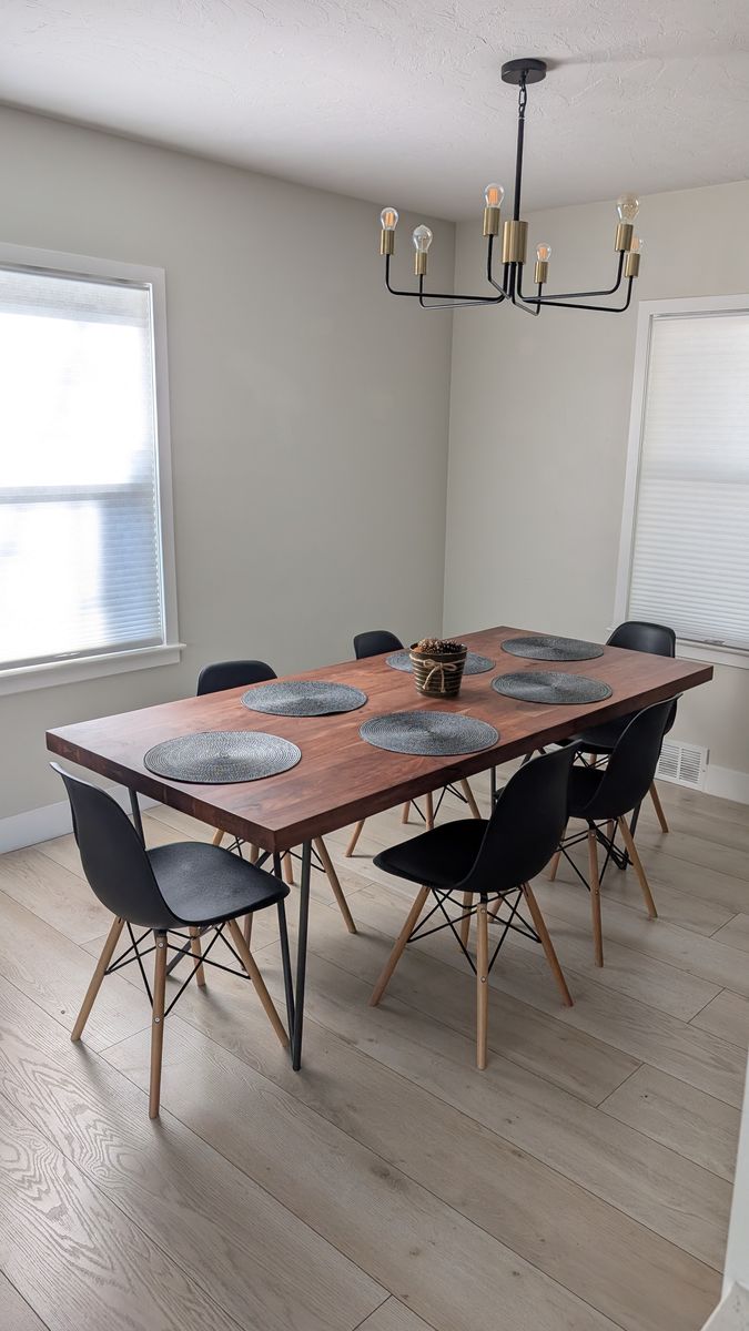 CB2 Dylan table and 6 chairs