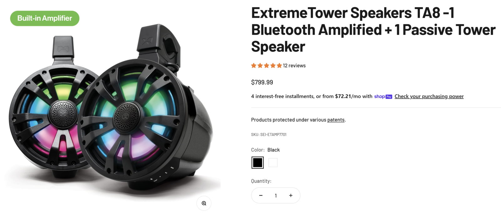 Sound Extreme 8" Tower Speakers