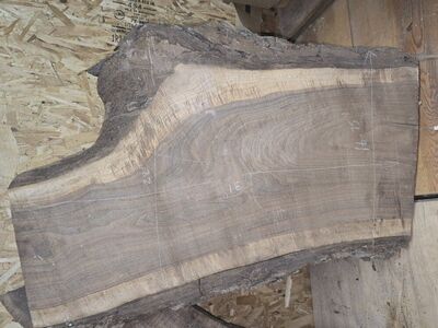 Claro Black Walnut Crotch 31x22x2 air dried 6 yrs