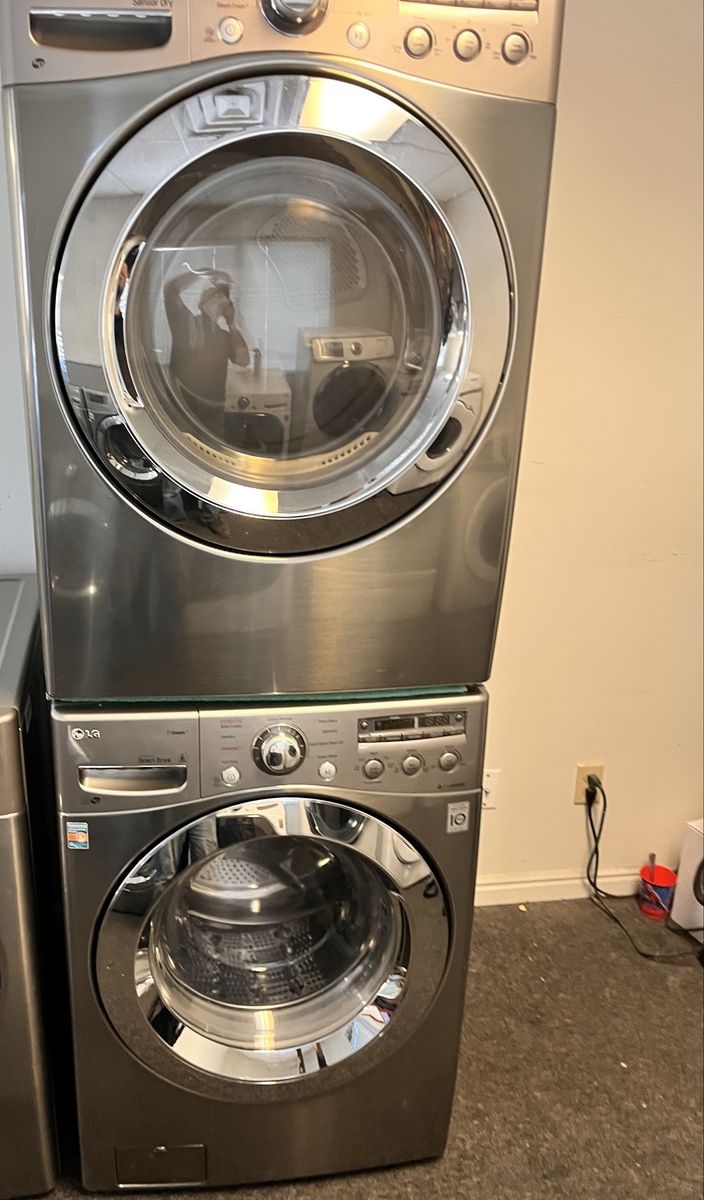 Lg stainless washer and dryer set