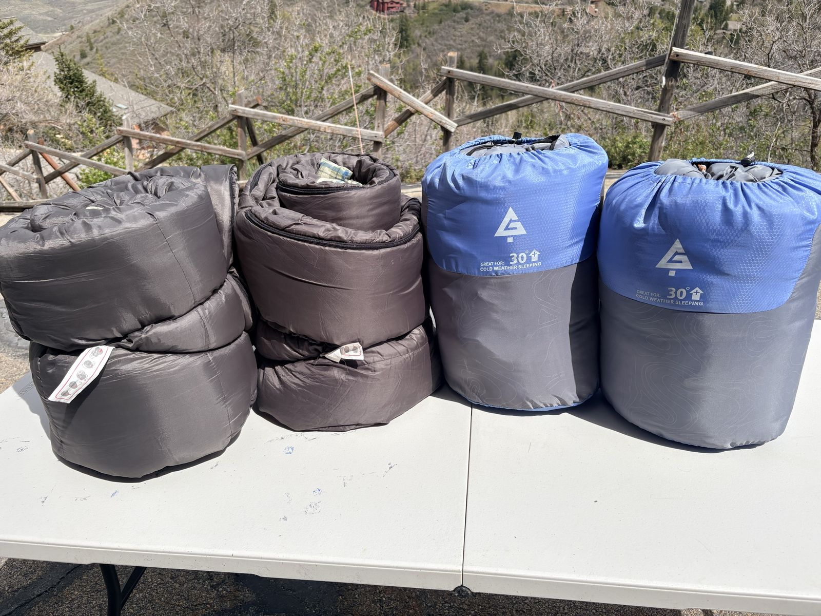 Sleeping bags2-flannel lined. 2- polyester lined