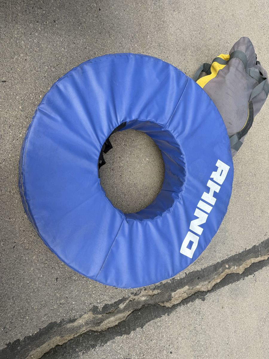 RHINO Blue Padded Fitness Exercise Tire - Football Equipment