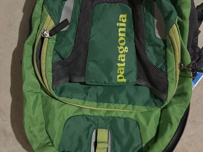 Patagonia Green Backpack Daypack with Mesh Pocket