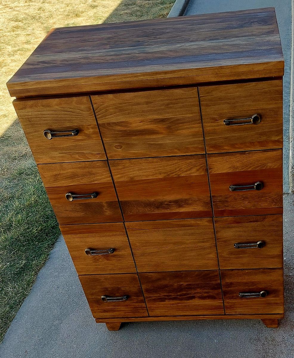 Dresser 4 Drawer Mid Century Walnut