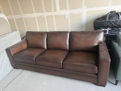 Like New Leather Sofa and Chair