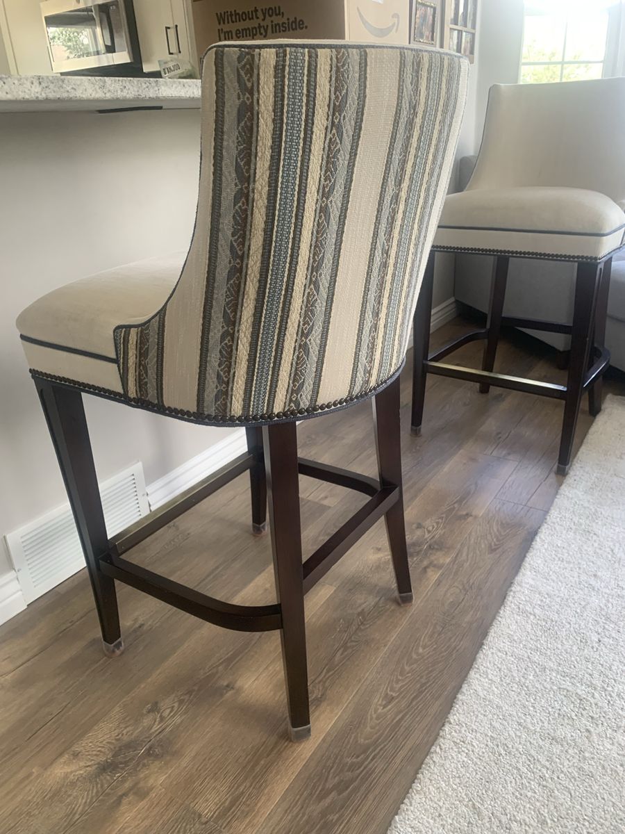 WESLEY HALL High End Barstools (3)