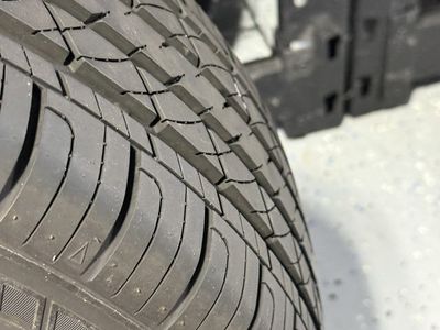 Free tire. Barley used as spare. Was on a ford fiesta as a spare. Maybe 50-100 miles then taking off.