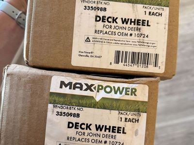 MaxPower 335098B Deck Wheel For John Deere Replaces OEM # 10724 (Set of 2)