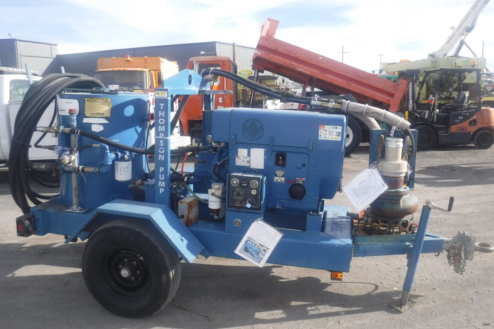 2006 Thompson 6 inch Diesel powered turbine pump.