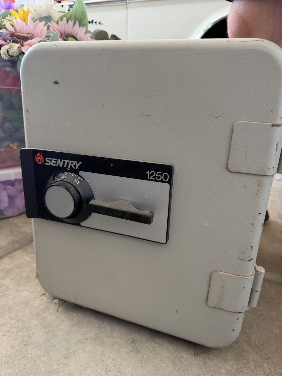 Sentry 1250 Fire-Resistant Safe with Combination Lock - Light Gray