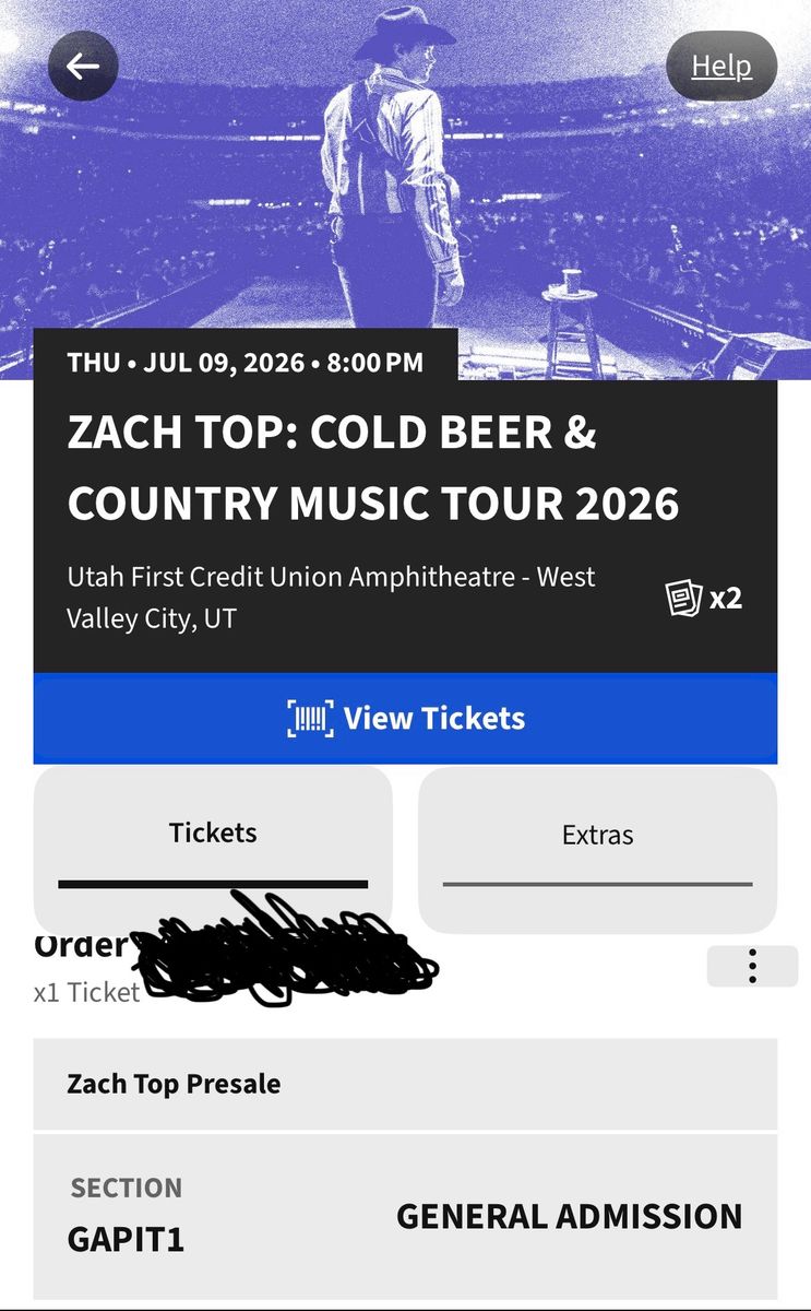 Zach Top PIT Ticket