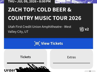 Zach Top PIT Ticket