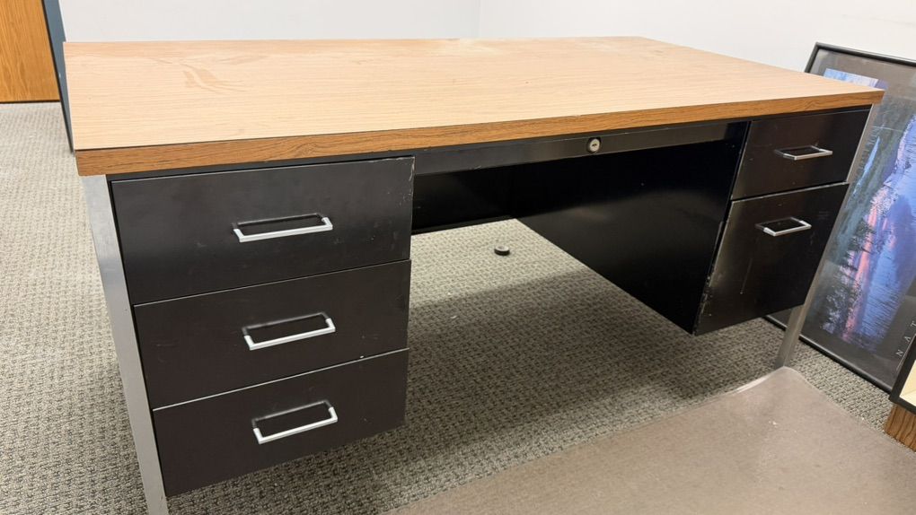 Wood And Metal Desk (2 units)