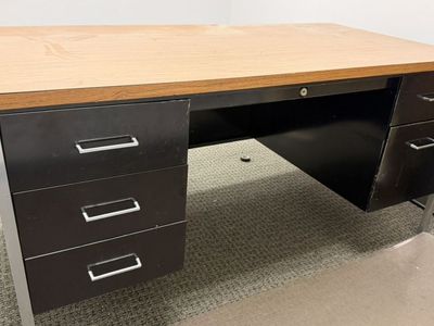 Wood And Metal Desk (2 units)