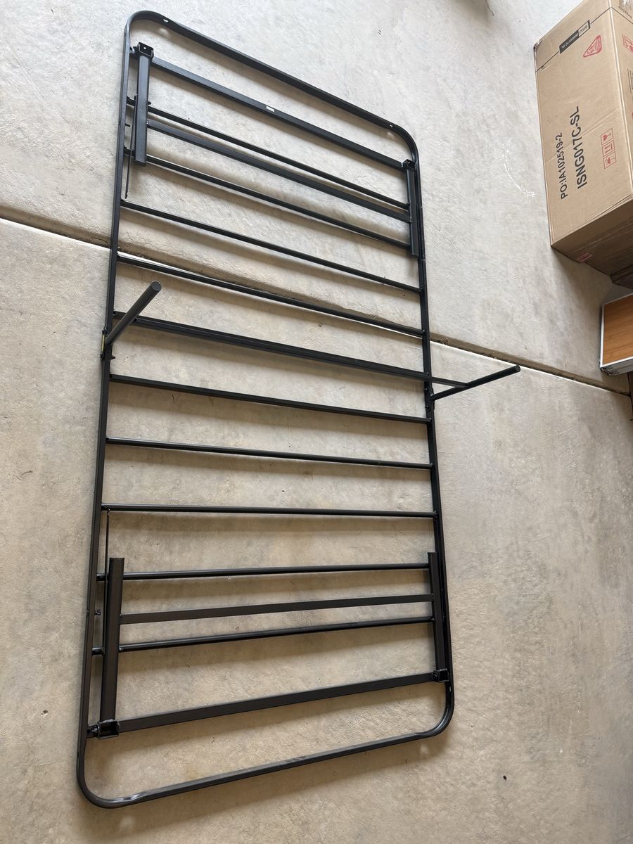 Metal Foldable Bed Frame Black Twin/Single
