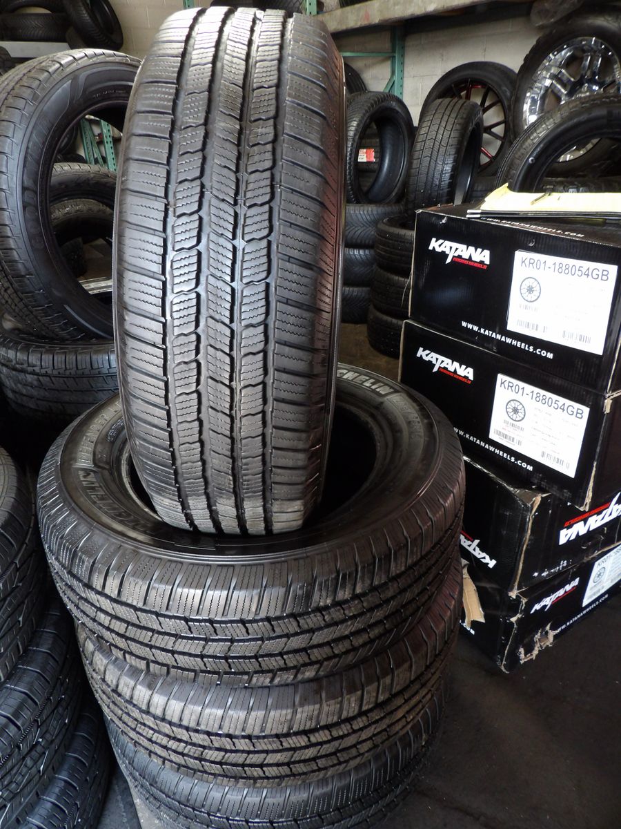 235/65R18 MICHELIN DEFENDER LTX M/S SET OF USED TIRES 