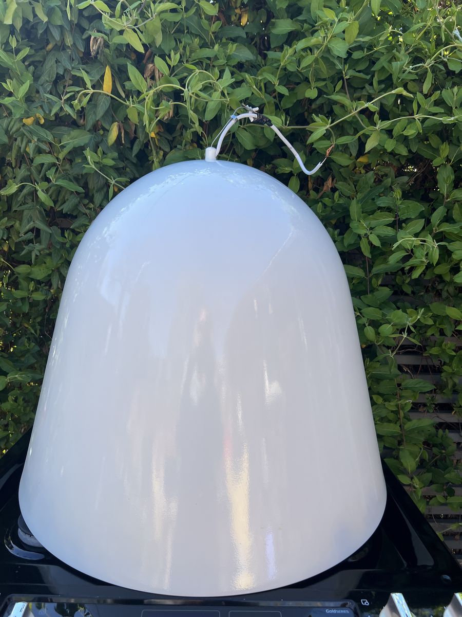 Large metal pendant lamp shade