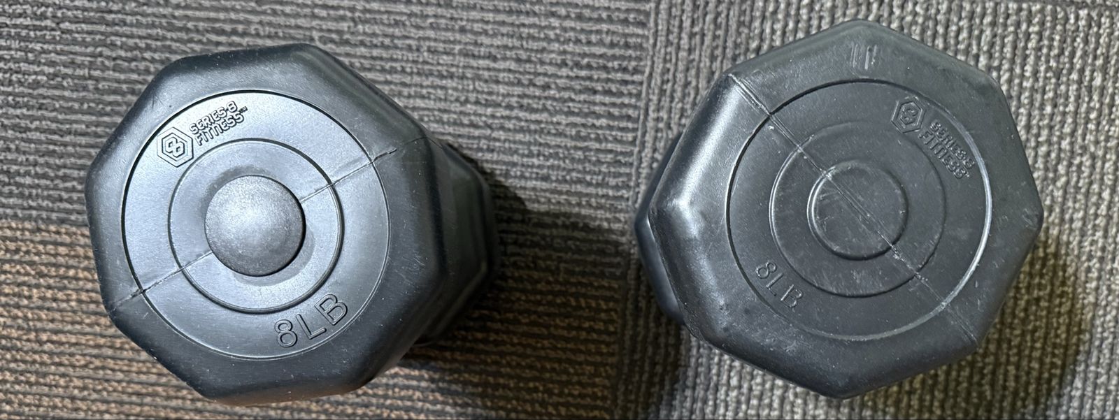 8LB Hex Dumbbell Set (OBO)
