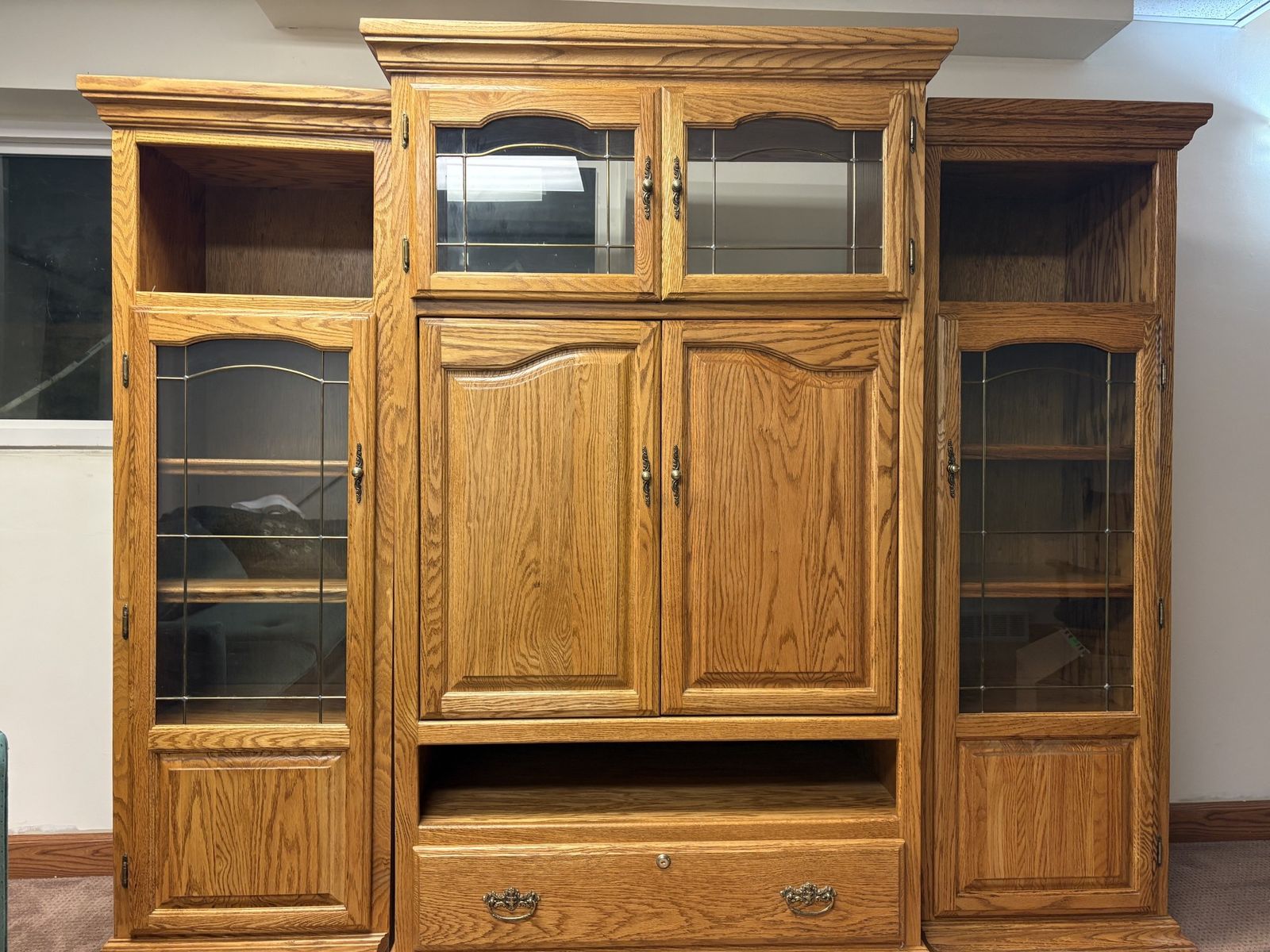 oak entertainment center