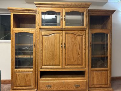 oak entertainment center
