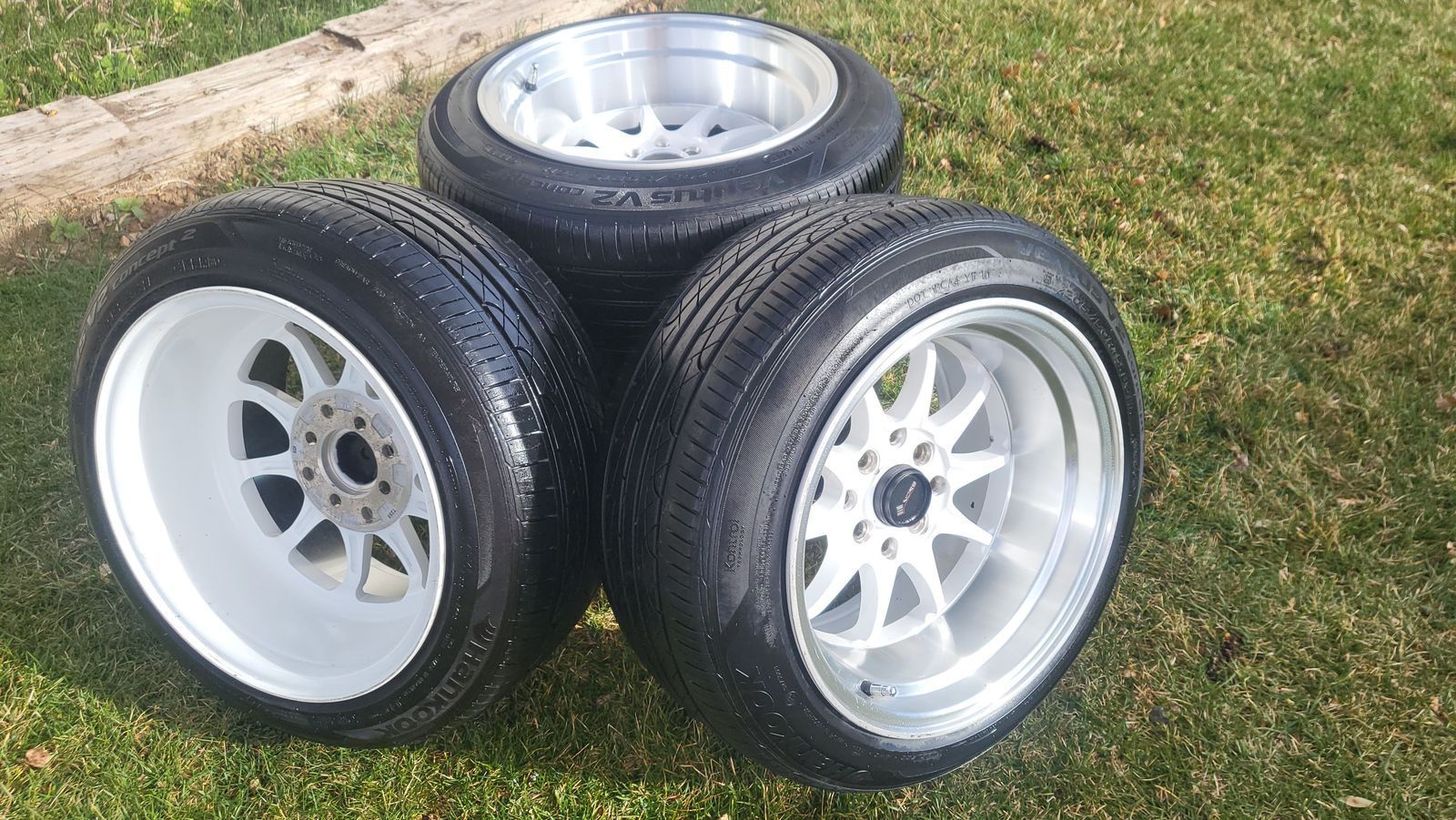 Hankook 205 50R15 Tires and Rims - set of 4