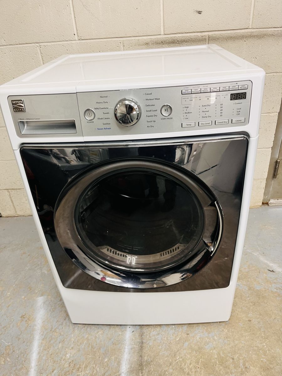 Kenmore electric dryer with steam refresh option