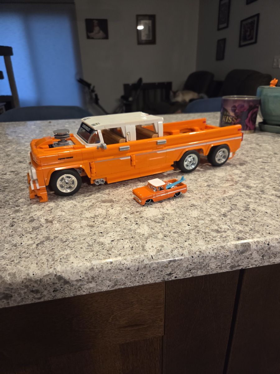 Custom logo truck with hot wheels toy