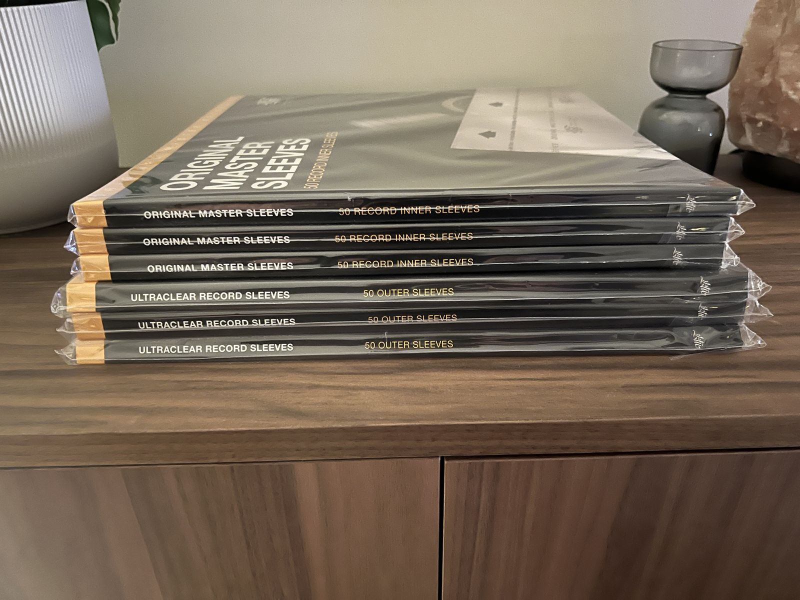 MoFi Original Master Record Inner Sleeves, and UltraClear Record Outer Sleeves, 3 packs of 50 each (300 total sleeves)