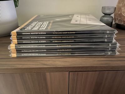 MoFi Original Master Record Inner Sleeves, and UltraClear Record Outer Sleeves, 3 packs of 50 each (300 total sleeves)