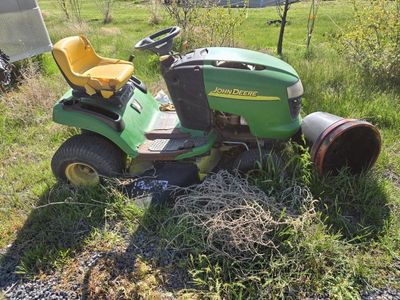 JD Mower engine works needs new belt