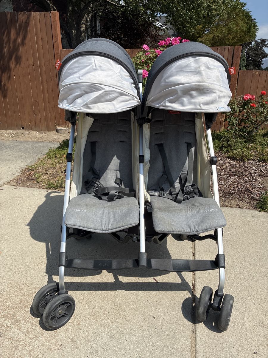 UPPAbaby G-LINK Double Umbrella Stroller - Gray