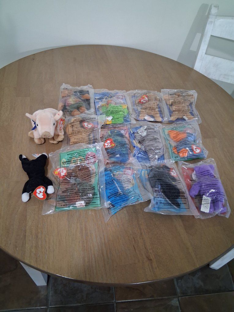 Ty Beanie Babies McDonald's Happy Meal Toys - Vintage Collection Lot of 14